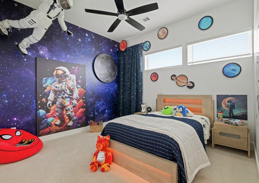 All of the secondary bedrooms are generously sized. All of the secondary bedrooms are generously sized.