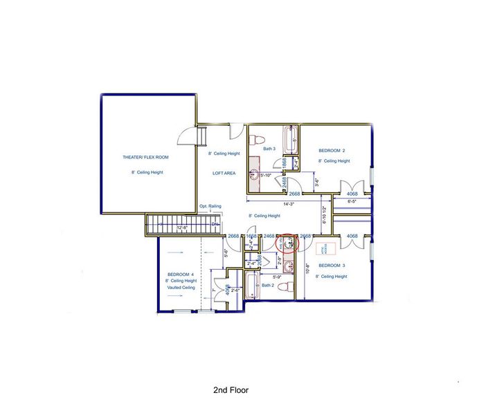 2D floor plan layout of this home in Anderson County Homes, Anderson, SC (Image 4). 2D floor plan layout of this home in Anderson County Homes, Anderson, SC (Image 4).