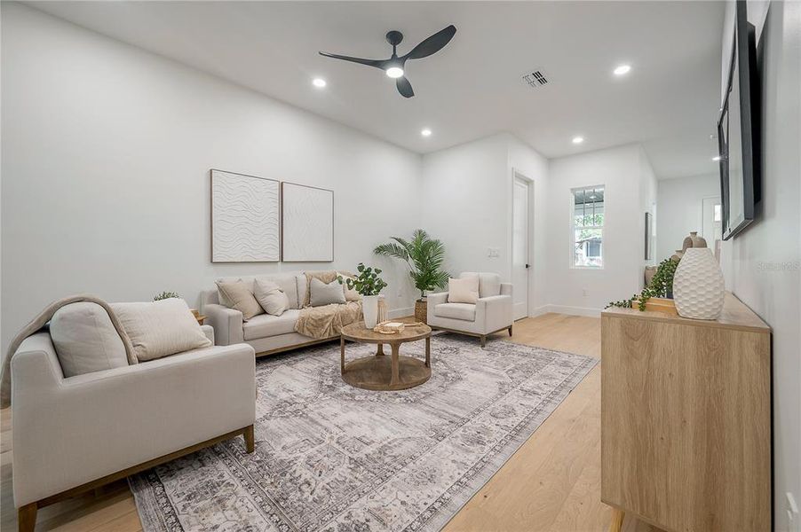 Furnished interior view inside a new home in , Tampa (Image 11).