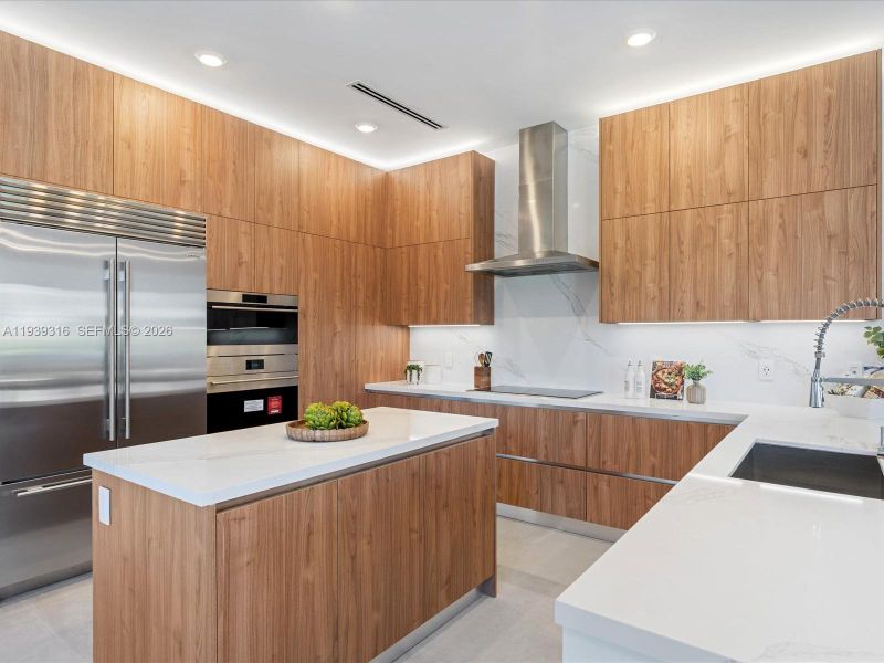 Furnished interior view inside a new home in , Miami (Image 12).