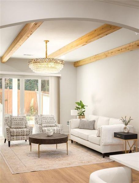 Furnished interior view inside a new home in , Atlanta (Image 8).