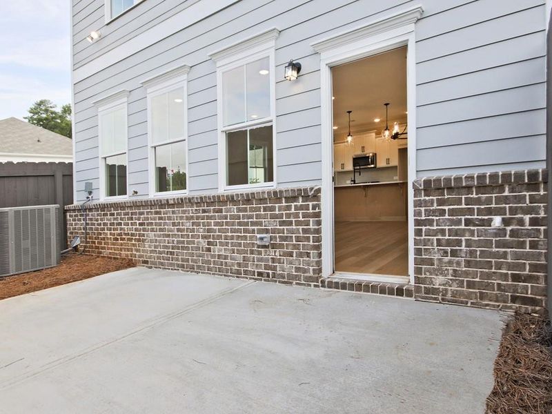 Exterior details and patio area of a home in Cherokee Township, Acworth (Image 3).