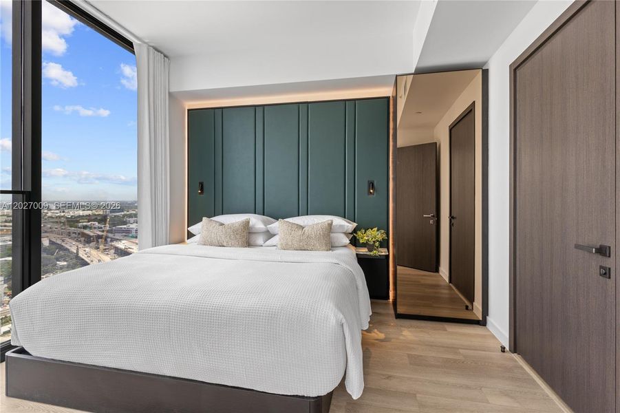 Furnished interior view inside a new home in , Miami (Image 14).