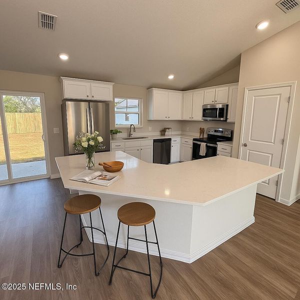 Furnished interior view inside a new home in , Palm Coast (Image 2). Furnished interior view inside a new home in , Palm Coast (Image 2).