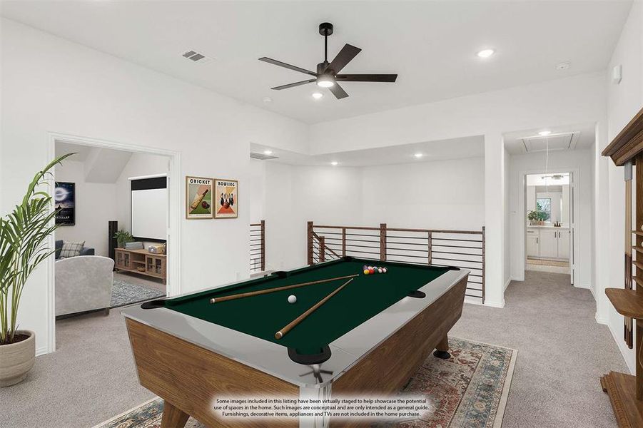 Furnished interior view inside a new home in Willow Wood, McKinney (Image 18).