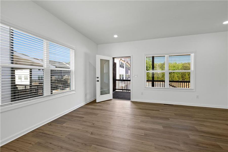 Spacious, unfurnished interior of a new home in Nickel Creek at Newnan Crossing, Newnan (Image 25). Spacious, unfurnished interior of a new home in Nickel Creek at Newnan Crossing, Newnan (Image 25).