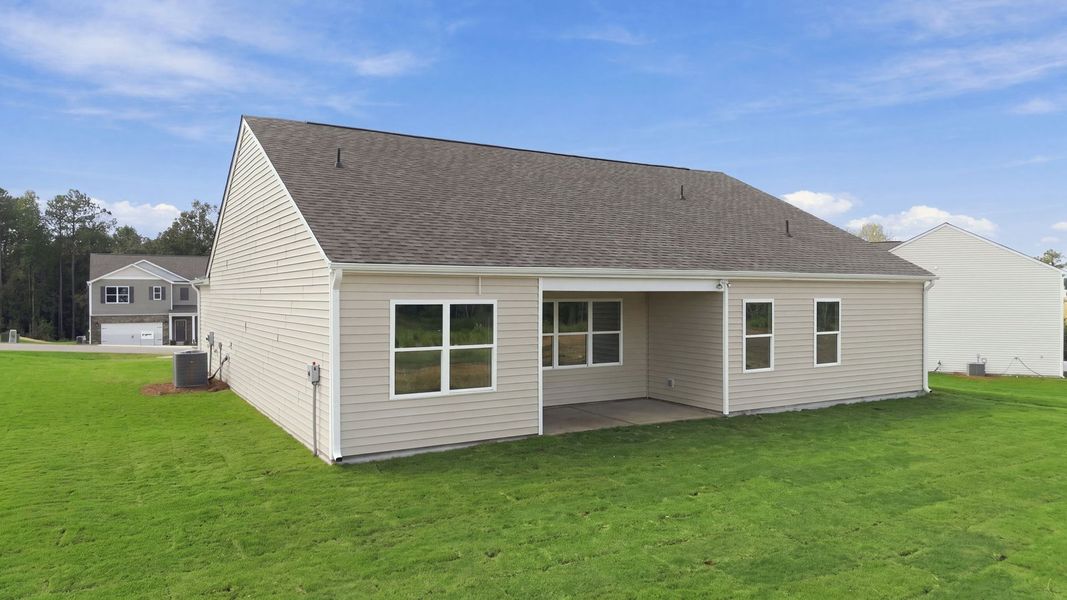 Exterior details and patio area of a home in Beaver Dam Crossing, Bailey (Image 4).