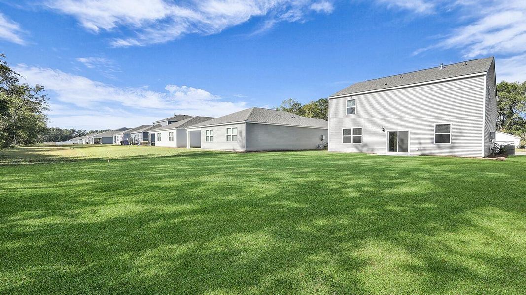 Exterior details and patio area of a home in Pineview North, Summerville (Image 22).
