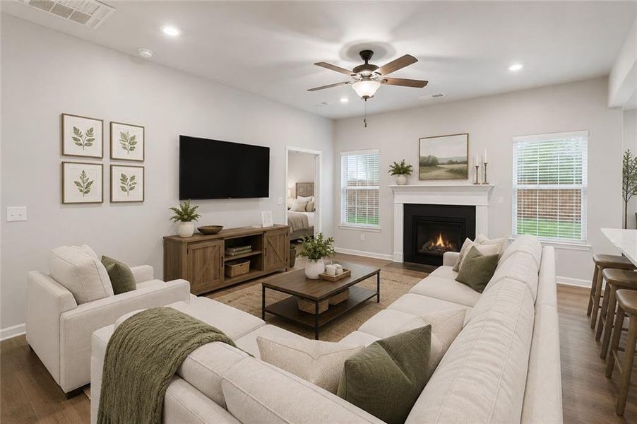 Furnished interior view inside a new home in , Cartersville (Image 11). Furnished interior view inside a new home in , Cartersville (Image 11).