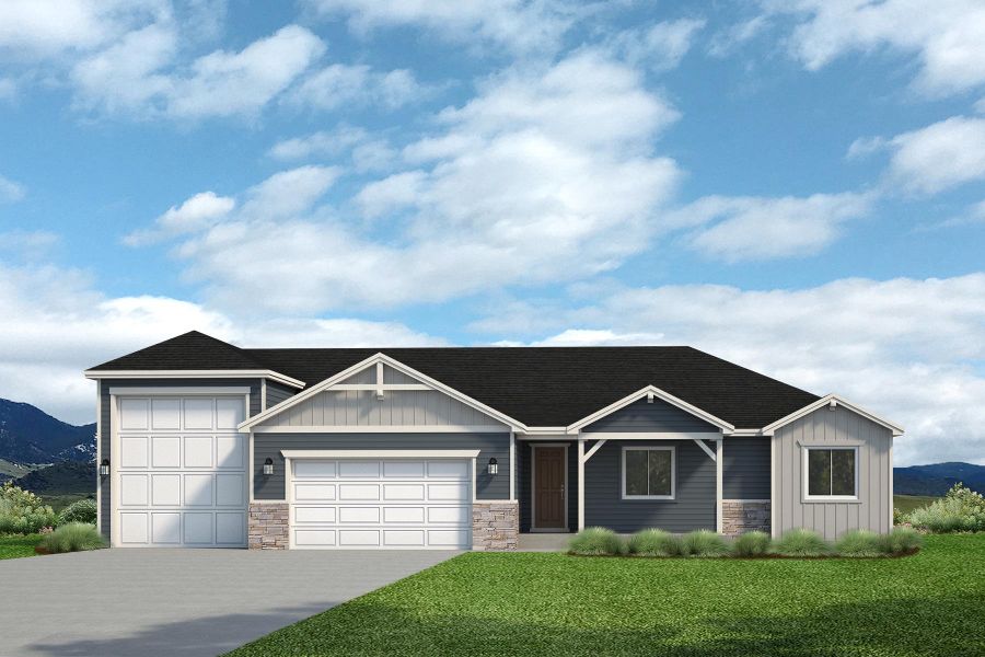 Representative exterior photo of a completed home built from the Wiley by Baessler Homes in Hudson Hills, Hudson, CO (Image 4). Representative exterior photo of a completed home built from the Wiley by Baessler Homes in Hudson Hills, Hudson, CO (Image 4).