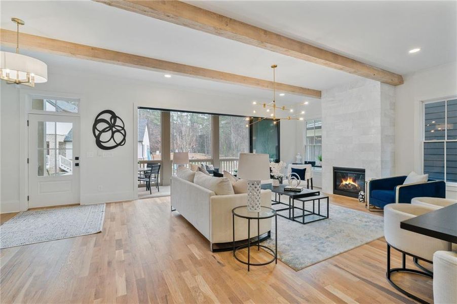 Furnished interior view inside a new home in Pendergrast Farm, Atlanta (Image 5).