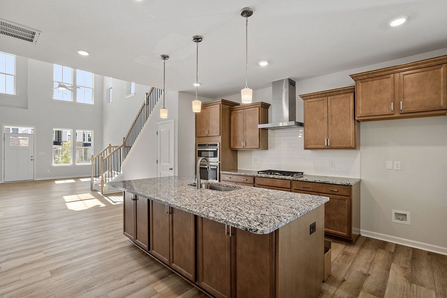 Furnished interior view inside a new home in Ovation at Sweetbrier, Durham (Image 7).