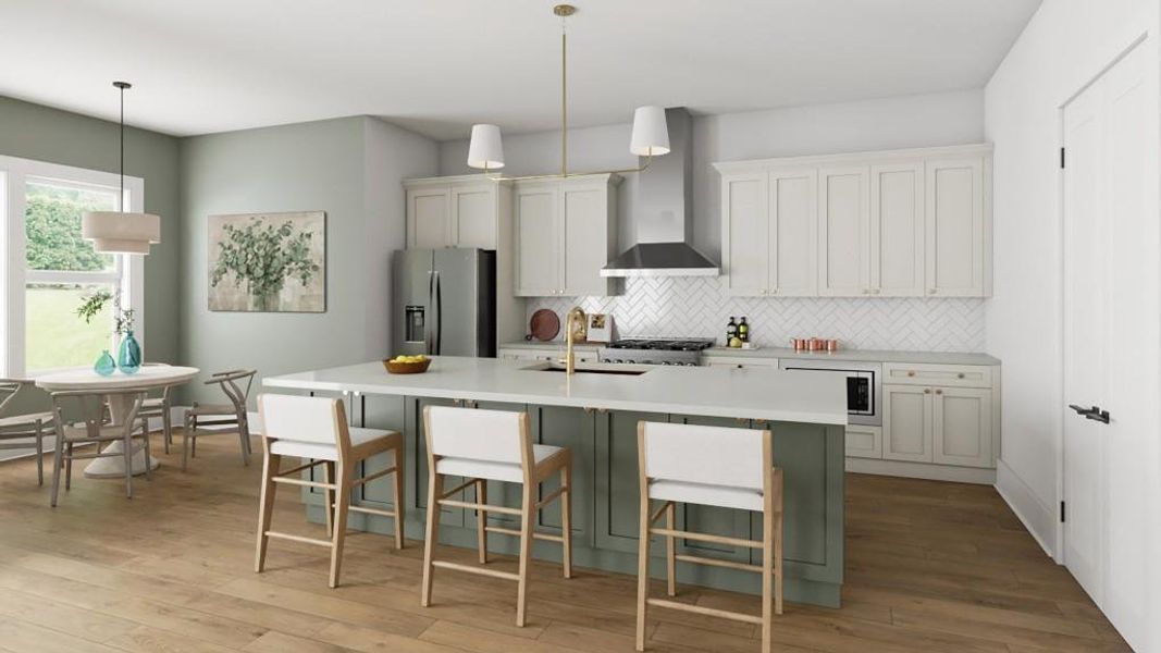 Furnished interior view inside a new home in , Atlanta (Image 6). Furnished interior view inside a new home in , Atlanta (Image 6).