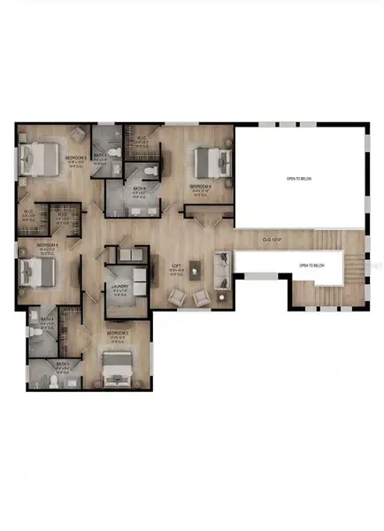 2D floor plan layout of this home in , Winter Garden, FL (Image 4). 2D floor plan layout of this home in , Winter Garden, FL (Image 4).