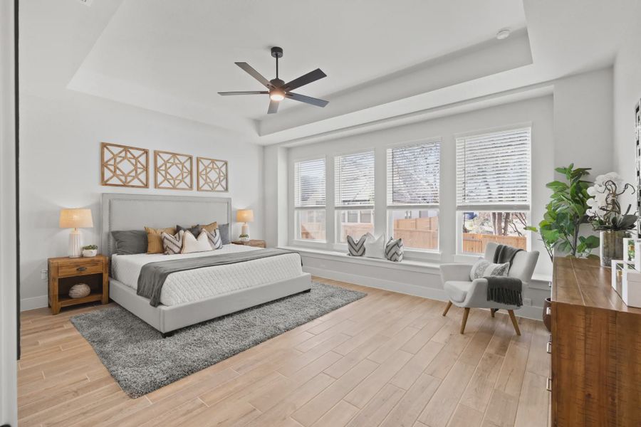 Furnished interior view inside a new home in 6 Creeks, Kyle (Image 14).