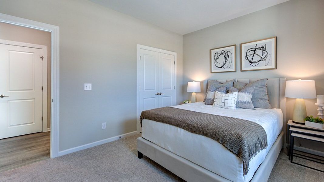 Representative furnished interior of a home built from the Newport by Taylor Morrison in Hidden Creek, Cary (Image 28).