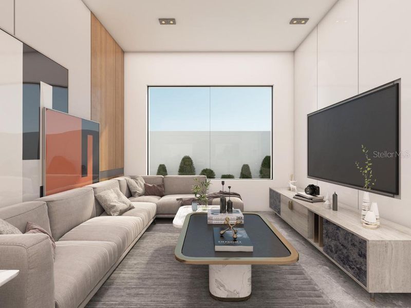 Furnished interior view inside a new home in , Sarasota (Image 6). Furnished interior view inside a new home in , Sarasota (Image 6).