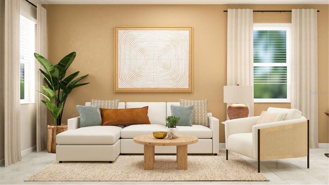 Furnished interior view inside a new home in , Clermont (Image 4).