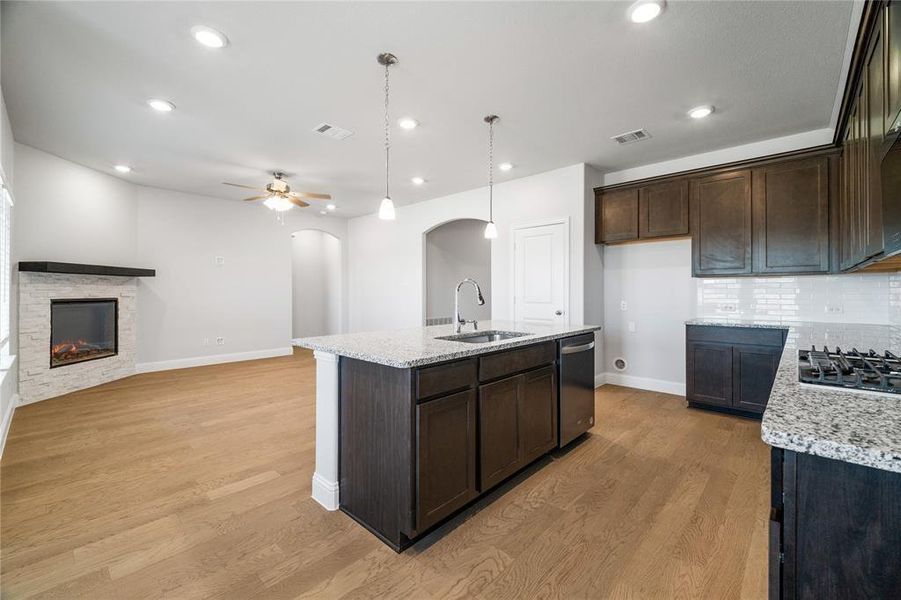 Furnished interior view inside a new home in Valencia on the Lake, Little Elm (Image 3).