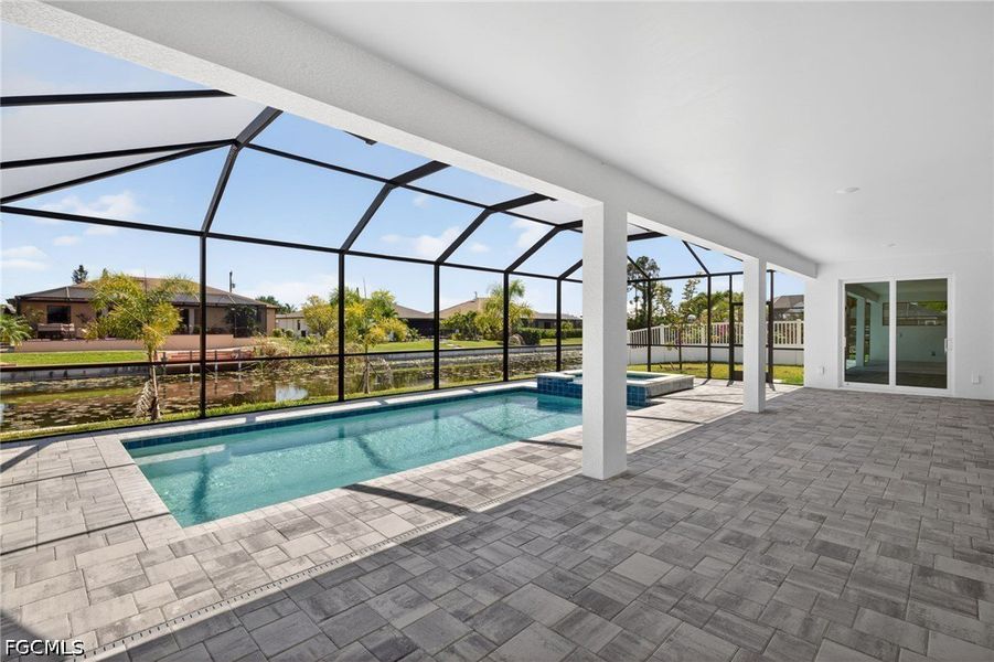 Exterior details and patio area of a home in Cape Coral, Cape Coral (Image 19).