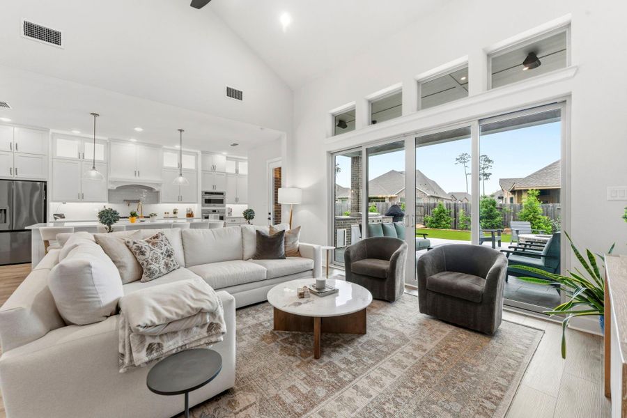 Furnished interior view inside a new home in , Conroe (Image 33).