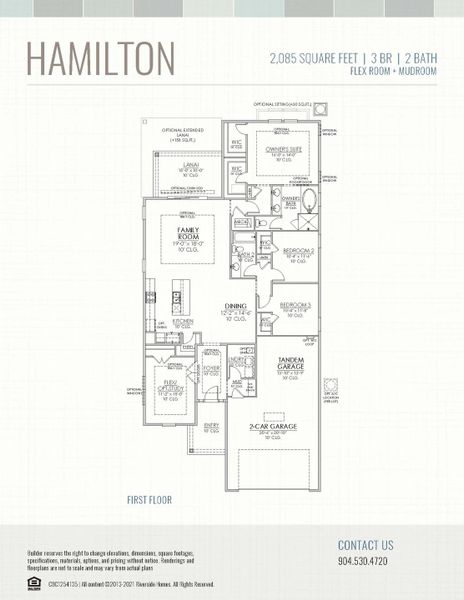 2D floor plan layout for the Hamilton by Riverside Homes in Amelia National Country Club, Fernandina Beach, FL (Image 3). 2D floor plan layout for the Hamilton by Riverside Homes in Amelia National Country Club, Fernandina Beach, FL (Image 3).