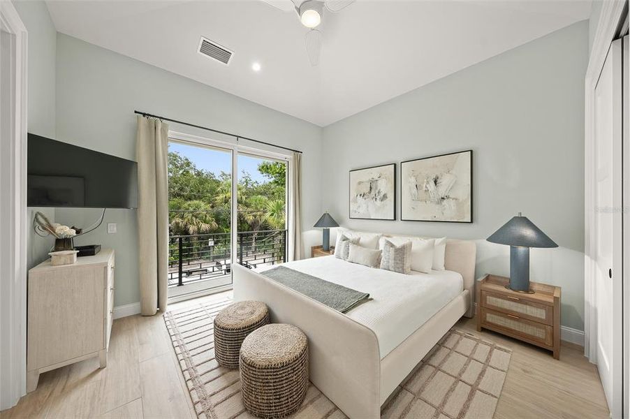 Furnished interior view inside a new home in , Sarasota (Image 54).