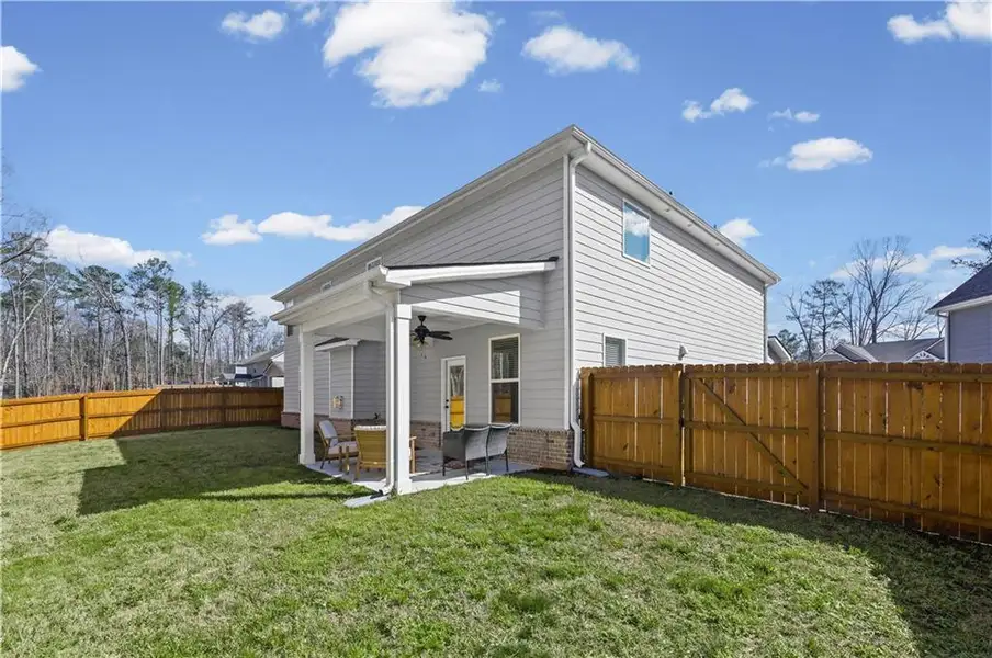 Exterior details and patio area of a home in , Atlanta (Image 4).
