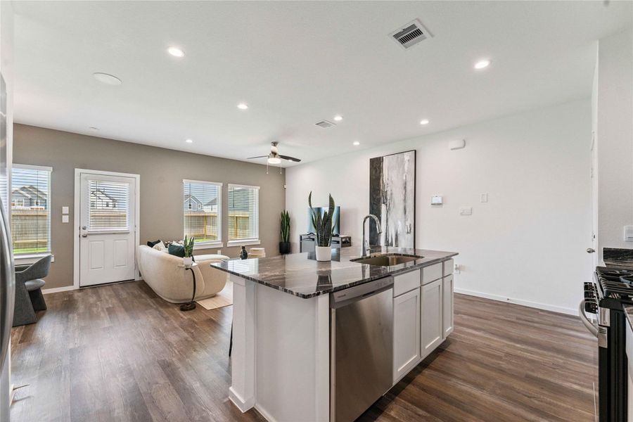 Furnished interior view inside a new home in Legacy Village, Houston (Image 9).