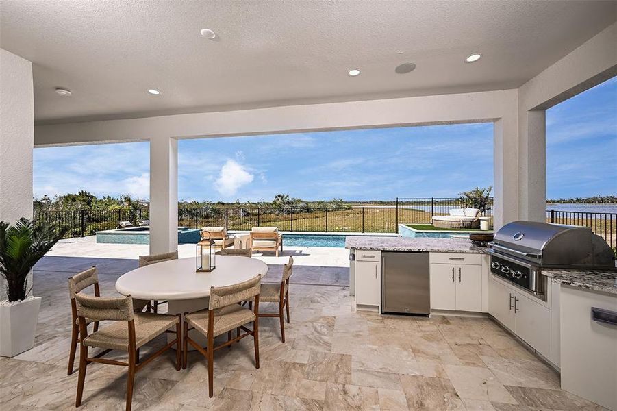 Furnished interior view inside a new home in Palmera at Wellen Park, Venice (Image 11).