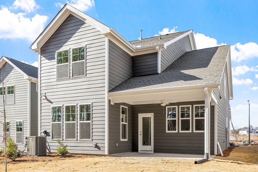 Exterior details and patio area of a home in Sweetbrier, Durham (Image 22).