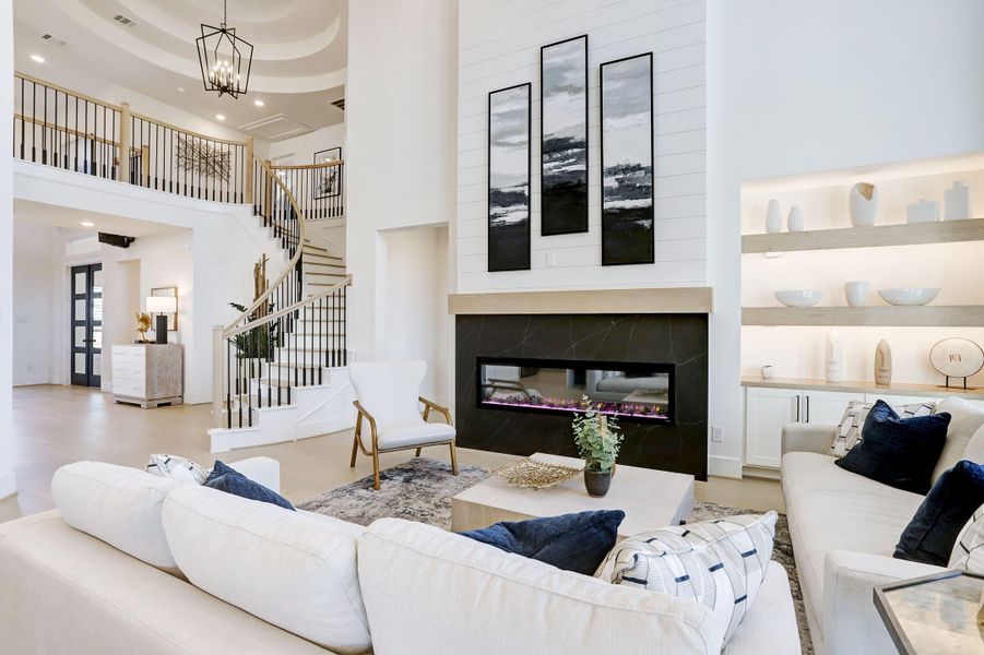 Representative furnished interior of a home built from the The Carter XXL by Westin Homes in Austin Point, Richmond (Image 7).