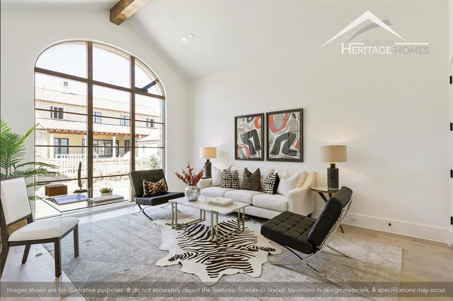 Furnished interior view inside a new home in , Westlake (Image 3). Furnished interior view inside a new home in , Westlake (Image 3).