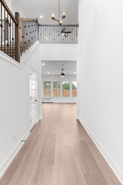 Representative unfurnished interior of a home built from the Hudson by Chesmar Homes in New Haven, Manor (Image 28).