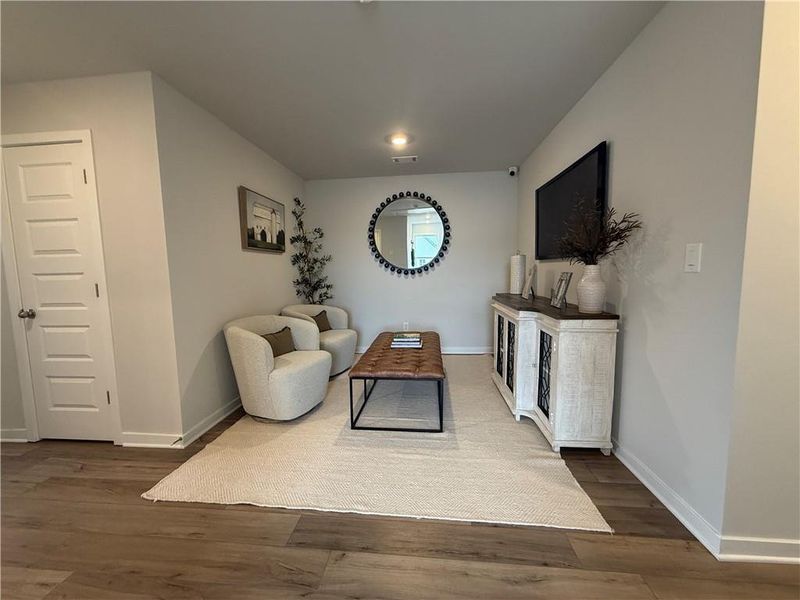 Furnished interior view inside a new home in The Towns at Auburn Station West, Auburn (Image 11).