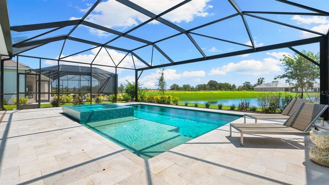 Exterior details and patio area of a home in Esplanade at Coasterra, Palmetto (Image 3).