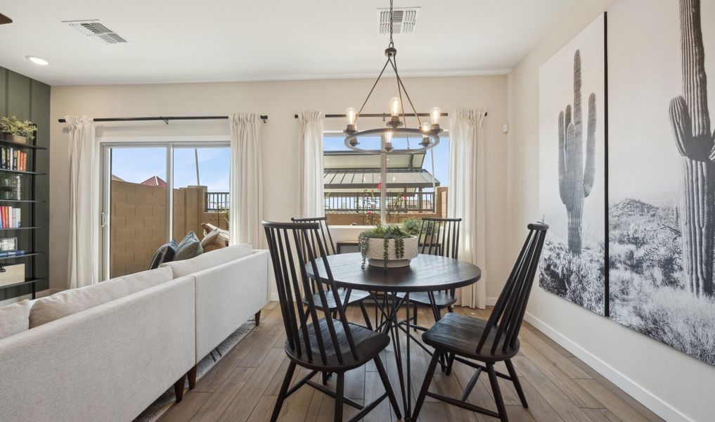 Dining area next to great room