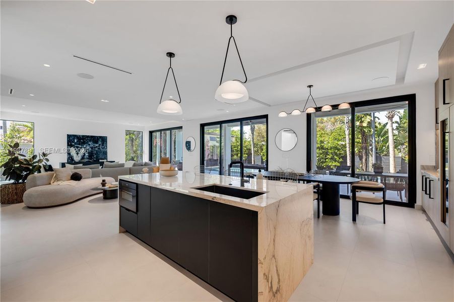 Furnished interior view inside a new home in , Miami (Image 58).