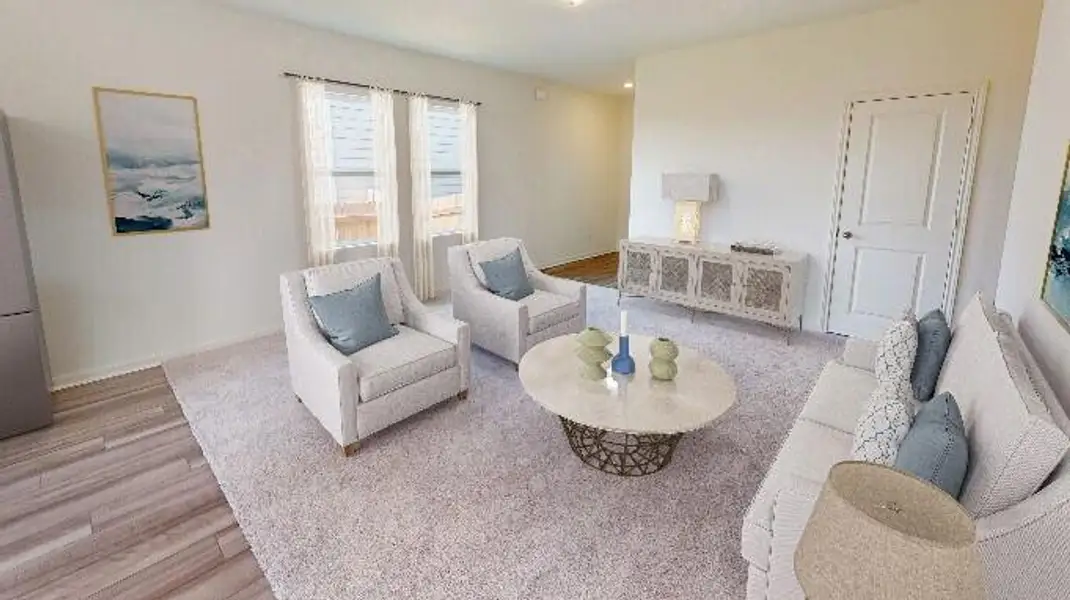 Furnished interior view inside a new home in Watson Hill, Summerville (Image 2). Furnished interior view inside a new home in Watson Hill, Summerville (Image 2).