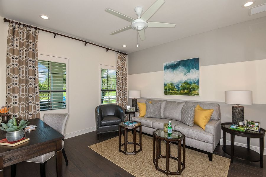Representative furnished interior of a home built from the Starlight by Neal Communities in Verandah, Fort Myers (Image 12). Representative furnished interior of a home built from the Starlight by Neal Communities in Verandah, Fort Myers (Image 12).