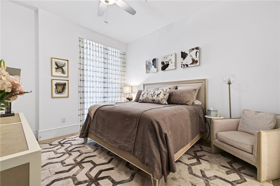 Furnished interior view inside a new home in The Dillon Buckhead, Atlanta (Image 46). Furnished interior view inside a new home in The Dillon Buckhead, Atlanta (Image 46).