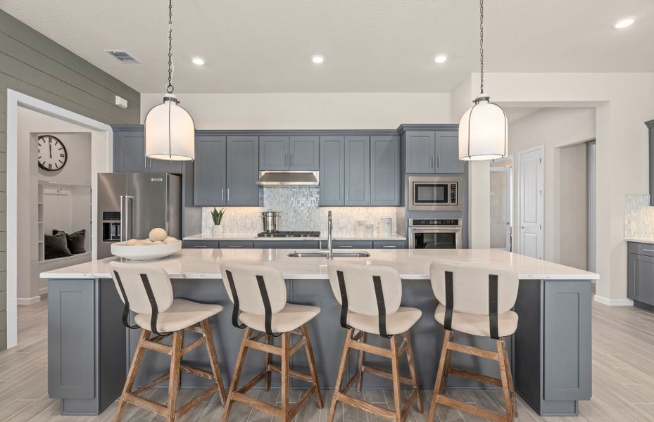 Furnished interior view inside a new home in Del Webb Oasis, Winter Garden (Image 7).