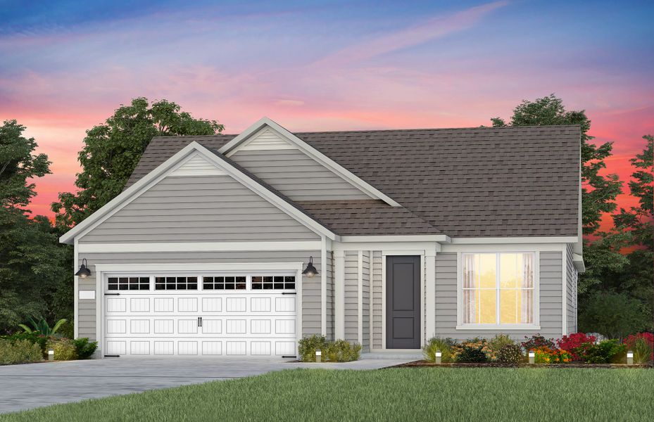Representative exterior photo of a completed home built from the Mainstay by Del Webb in Del Webb at Chatham Park, Pittsboro, NC (Image 20).