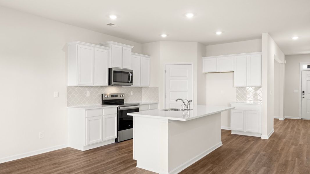 Furnished interior view inside a new home in The Preserve at Agricultural Village, Perry (Image 5).