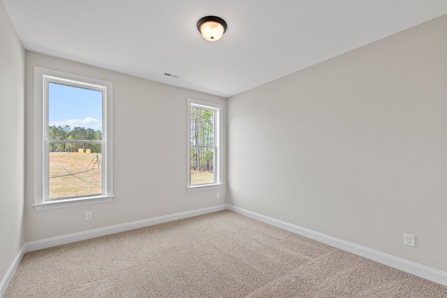 Representative unfurnished interior of a home built from the The Bradley by RobuckHomes in Baylee Ridge, Selma (Image 173). Representative unfurnished interior of a home built from the The Bradley by RobuckHomes in Baylee Ridge, Selma (Image 173).