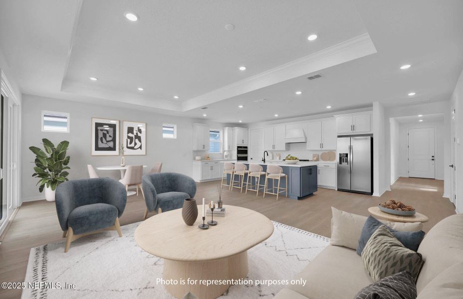 Furnished interior view inside a new home in Del Webb Saint Johns, St. Johns (Image 5).