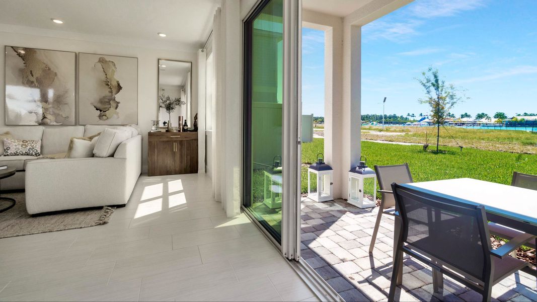 Furnished interior view inside a new home in Lagoon Residences at Epperson, Wesley Chapel (Image 16).