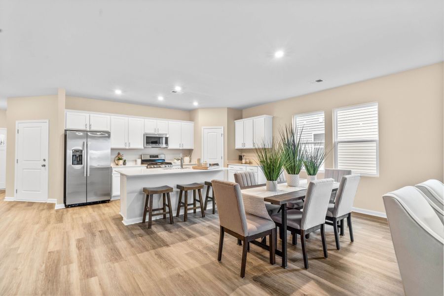 Representative furnished interior of a home built from the The Primrose by Chesapeake Homes in Coastal Club of the Carolinas, Calabash (Image 9).