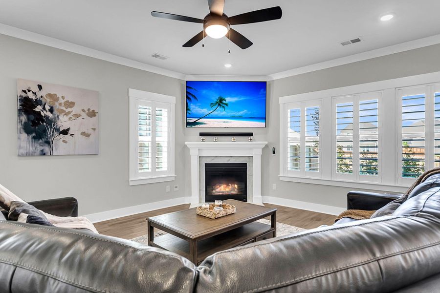 Furnished interior view inside a new home in Hewing Farms, Summerville (Image 18).