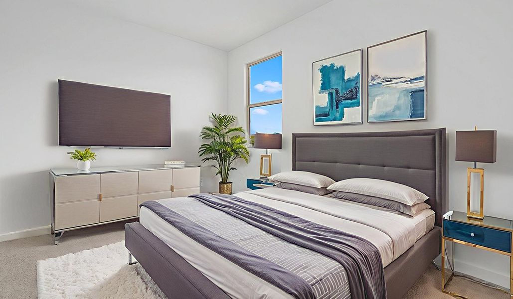 Furnished interior view inside a new home in The Oasis at Rocking K, Vail (Image 12).